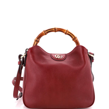 Gucci Diana NM Bamboo Shoulder Bag Leather Small