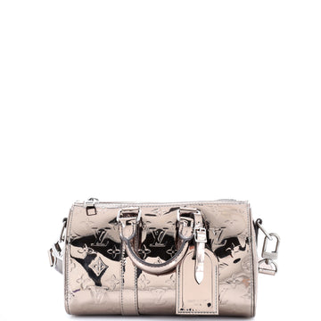 Louis Vuitton Keepall Bandouliere Bag Monogram Mirror Coated Canvas 25