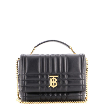 Burberry Lola Satchel Quilted Lambskin Small