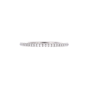 Cartier Etincelle de Cartier Eternity Wedding Band Ring 18K White Gold Diamonds 1.5mm
