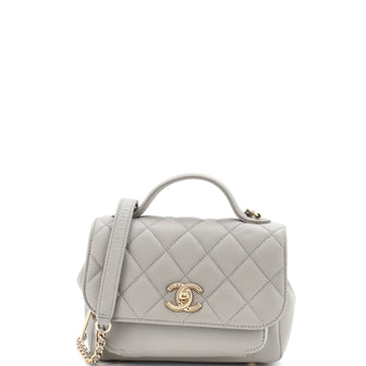 Chanel Business Affinity Flap Bag Quilted Caviar Mini