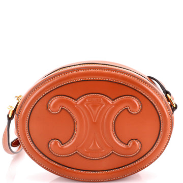 Celine Triomphe Oval Crossbody Bag Leather
