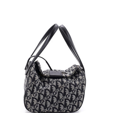 Christian Dior Vintage Bowler Bag Diorissimo Canvas Small