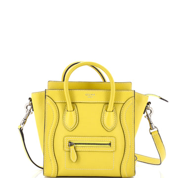 Celine Luggage Bag Grainy Leather Nano