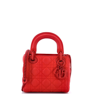 Christian Dior Ultra Matte Lady Dior Chain Bag Cannage Quilt Calfskin Mini