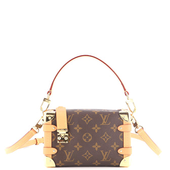 Louis Vuitton Side Trunk Handbag Monogram Canvas PM