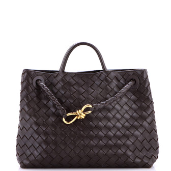 Bottega Veneta Andiamo Top Handle Bag Intrecciato Nappa Medium