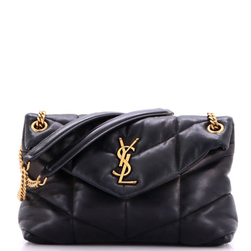 Saint Laurent Loulou Puffer Shoulder Bag Quilted Leather Small
