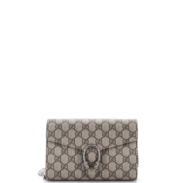 Gucci Dionysus Chain Wallet GG Coated Canvas Small