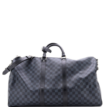 Louis Vuitton Keepall Bandouliere Bag Damier Graphite 55