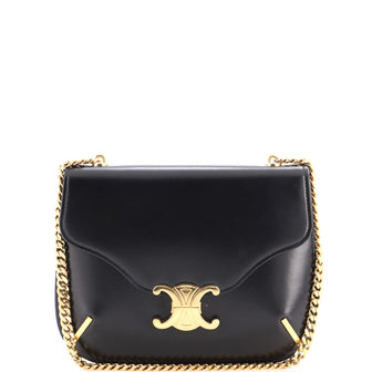 Celine Besace Triomphe Shoulder Bag Smooth Calfskin Small