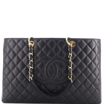 Chanel Grand Shopping Tote Quilted Caviar XL