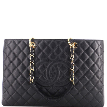 Chanel Grand Shopping Tote Quilted Caviar XL