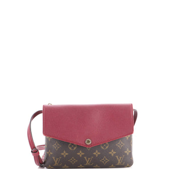 Louis Vuitton Twice Handbag Monogram Canvas and Leather