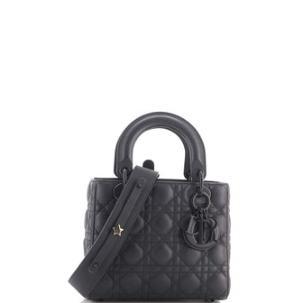 Christian Dior Ultra Matte My ABCDior Lady Dior Bag Cannage Quilt Calfskin