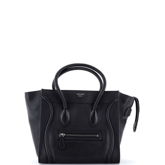 Celine Luggage Bag Grainy Leather Micro