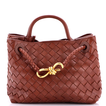 Bottega Veneta Andiamo Top Handle Bag Intrecciato Nappa Small