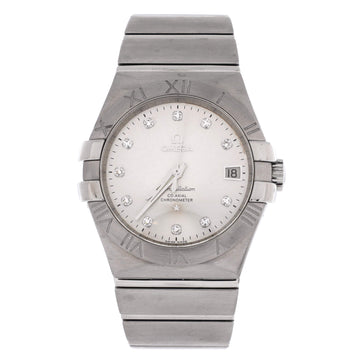 Omega Constellation Co-Axial Chronometer Automatic Watch Stainless Steel with Diamond Markers 35