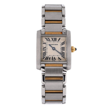 Cartier Tank Francaise Quartz Watch Stainless Steel and Yellow Gold 20