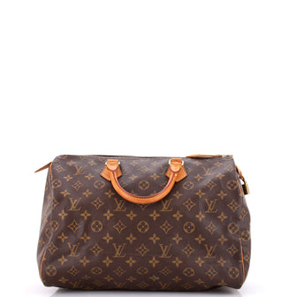 Louis Vuitton Speedy Handbag Monogram Canvas 35