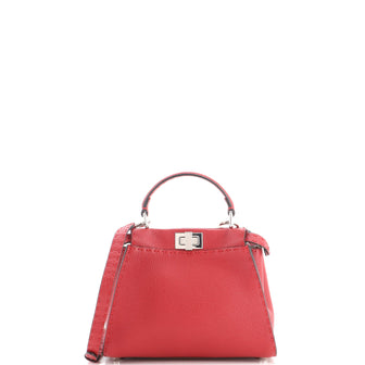 Fendi Selleria Peekaboo Bag Leather Mini