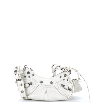 Balenciaga Le Cagole Giant Studs Shoulder Bag Leather XS