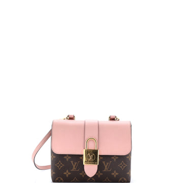Louis Vuitton Locky Handbag Monogram Canvas with Leather BB