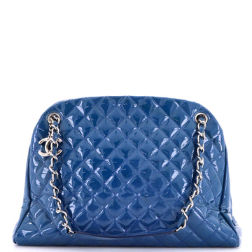 Chanel Just Mademoiselle Bag Quilted Patent Large