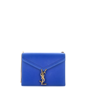 Saint Laurent Cassandra Chain Shoulder Bag Leather Small