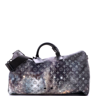 Louis Vuitton Keepall Bandouliere Bag Limited Edition Monogram Galaxy Canvas 50