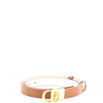 Christian Dior 30 Montaigne Reversible Belt Leather Thin