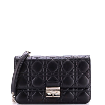 Christian Dior Miss Dior Promenade Pouch Cannage Quilt Lambskin Large