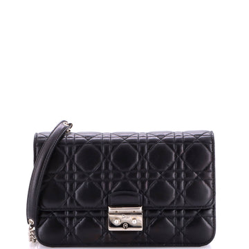 Christian Dior Miss Dior Promenade Pouch Cannage Quilt Lambskin Large