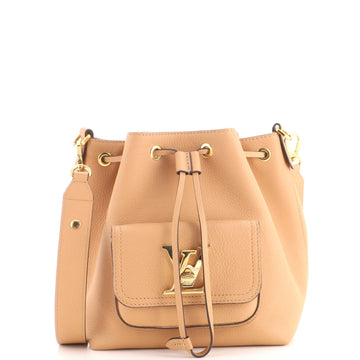 Louis Vuitton Lockme Pocket Bucket Bag Leather