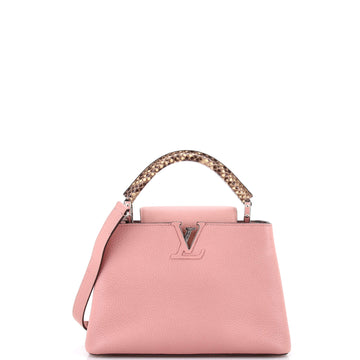 Louis Vuitton Capucines Bag Leather with Python BB