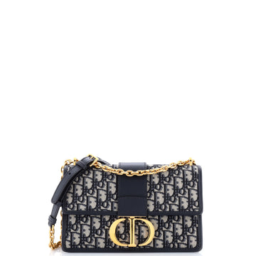 Christian Dior 30 Montaigne Chain Flap Bag Oblique Canvas East West