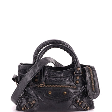 Balenciaga City Classic Studs Bag Leather Mini