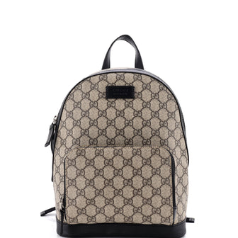 Gucci Zip Pocket Backpack GG Coated Canvas Small