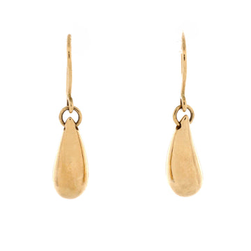 Tiffany & Co. Elsa Peretti Teardrop Earrings 18K Yellow Gold 12mm