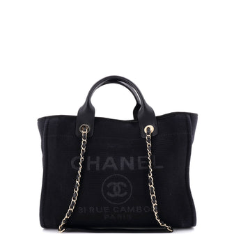 Chanel Deauville NM Tote Mixed Fibers Small