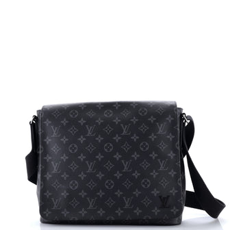 Louis Vuitton District Messenger Bag Monogram Eclipse Canvas MM