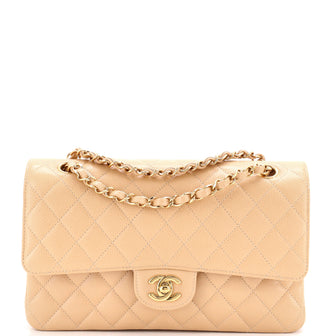 Chanel Classic Double Flap Bag Quilted Caviar Medium