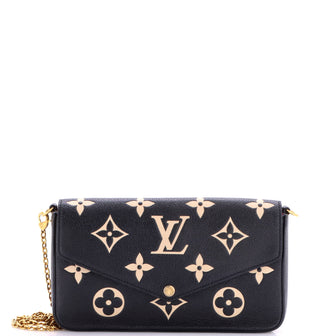 Louis Vuitton Felicie Pochette Bicolor Monogram Empreinte Giant