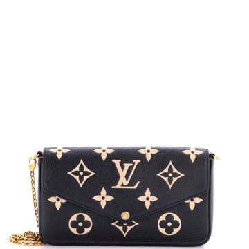 Louis Vuitton Felicie Pochette Bicolor Monogram Empreinte Giant