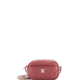 Chanel Camera Case Bag Quilted Lambskin Mini