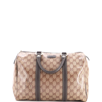 Gucci Joy Boston Bag GG Coated Canvas Medium