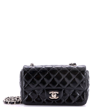 Chanel Classic Single Flap Bag Quilted Patent Mini