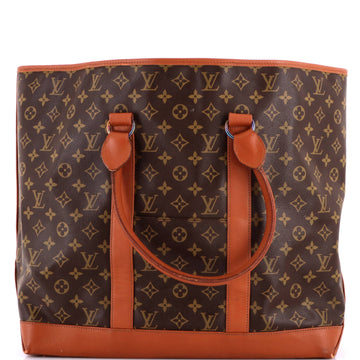 Louis Vuitton Sac Weekend Handbag Monogram Canvas GM