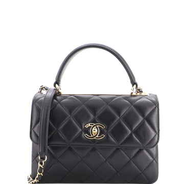 Chanel Trendy CC Top Handle Bag Quilted Lambskin Small