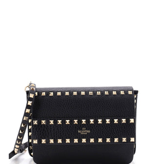 Valentino Garavani Rockstud Front Handle Flap Bag Leather Small